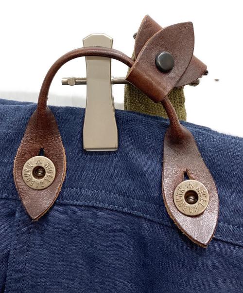 NIGEL CABOURN（ナイジェルケーボン）NIGEL CABOURN (ナイジェルケーボン) ストラップリネンカーゴパンツ ネイビー サイズ:36の古着・服飾アイテム