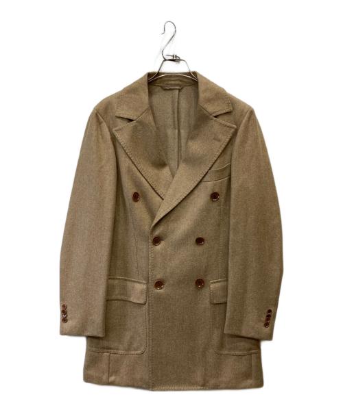 RING JACKET（リングジャケット）RING JACKET (リングジャケット) ウールアルパカコート ベージュ サイズ:46の古着・服飾アイテム