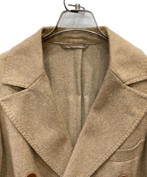 RING JACKET（リングジャケット）RING JACKET (リングジャケット) ウールアルパカコート ベージュ サイズ:46の古着・服飾アイテム
