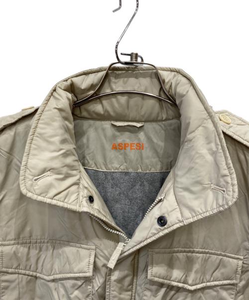 ASPESI（アスペジ）ASPESI (アスペジ) 中綿フィールドジャケット ベージュ サイズ:Sの古着・服飾アイテム