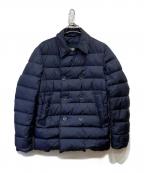 HERNOヘルノ）の古着「ナイロンダウンPコート」｜ネイビー