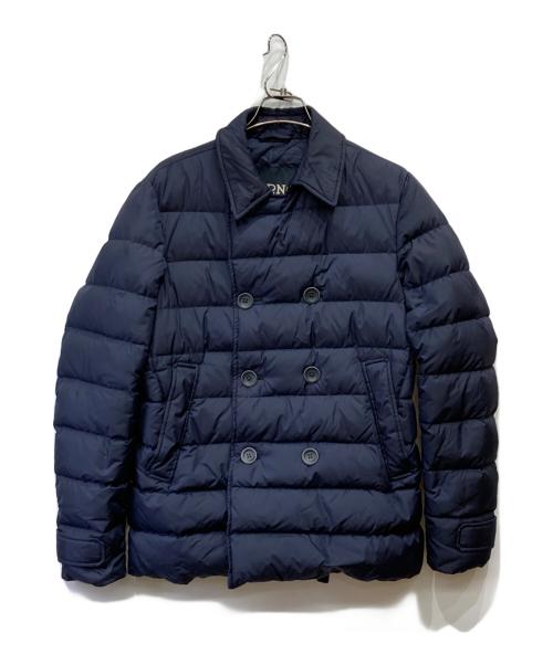 HERNO（ヘルノ）HERNO (ヘルノ) ナイロンダウンPコート ネイビー サイズ:46の古着・服飾アイテム