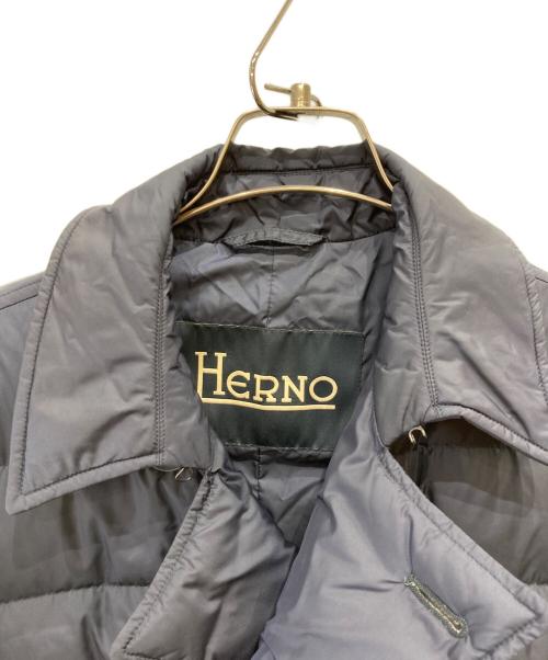 HERNO（ヘルノ）HERNO (ヘルノ) ナイロンダウンPコート ネイビー サイズ:46の古着・服飾アイテム