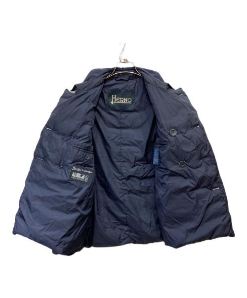 HERNO（ヘルノ）HERNO (ヘルノ) ナイロンダウンPコート ネイビー サイズ:46の古着・服飾アイテム