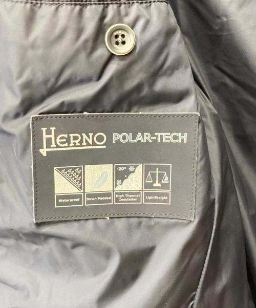 HERNO（ヘルノ）HERNO (ヘルノ) ナイロンダウンPコート ネイビー サイズ:46の古着・服飾アイテム