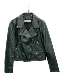 GOLDEN GOOSE（ゴールデングース）の古着「ライダースジャケット」｜グリーン
