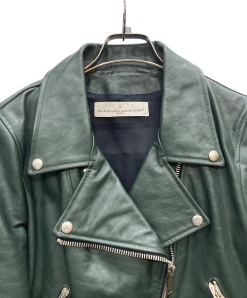 GOLDEN GOOSE（ゴールデングース）GOLDEN GOOSE (ゴールデングース) ライダースジャケット グリーン サイズ:Ⅿの古着・服飾アイテム