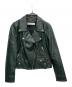 GOLDEN GOOSE（ゴールデングース）の古着「ライダースジャケット」｜グリーン