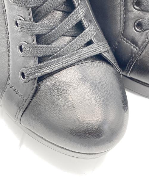 PRADA（プラダ）PRADA (プラダ) Nappa Aviator Black Wedge Boots ブラック サイズ:24.5cmの古着・服飾アイテム