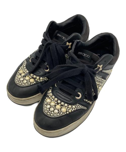 JIMMY CHOO（ジミーチュウ）JIMMY CHOO (ジミーチュウ) スニーカー ブラック サイズ:23.5cmの古着・服飾アイテム