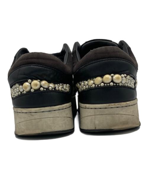 JIMMY CHOO（ジミーチュウ）JIMMY CHOO (ジミーチュウ) スニーカー ブラック サイズ:23.5cmの古着・服飾アイテム