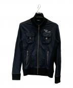 BURBERRY BLACK LABELバーバリーブラックレーベル）の古着「ミリタリージャケット」｜ブラック