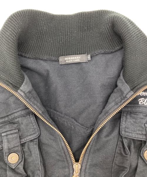 BURBERRY BLACK LABEL（バーバリーブラックレーベル）BURBERRY BLACK LABEL (バーバリーブラックレーベル) ミリタリージャケット ブラック サイズ:2の古着・服飾アイテム