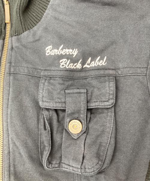 BURBERRY BLACK LABEL（バーバリーブラックレーベル）BURBERRY BLACK LABEL (バーバリーブラックレーベル) ミリタリージャケット ブラック サイズ:2の古着・服飾アイテム