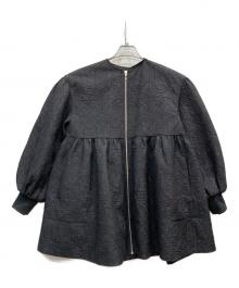 UNITED ARROWS TOKYO（ユナイテッドアローズトウキョウ）の古着「エンブロイダリー キルト ボリューム ブルゾン」｜ブラック