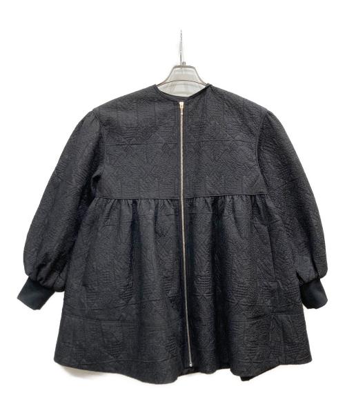 UNITED ARROWS TOKYO（ユナイテッドアローズトウキョウ）UNITED ARROWS TOKYO (ユナイテッドアローズトウキョウ) エンブロイダリー キルト ボリューム ブルゾン ブラック サイズ:Mの古着・服飾アイテム