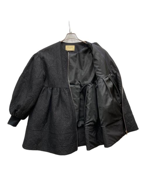 UNITED ARROWS TOKYO（ユナイテッドアローズトウキョウ）UNITED ARROWS TOKYO (ユナイテッドアローズトウキョウ) エンブロイダリー キルト ボリューム ブルゾン ブラック サイズ:Mの古着・服飾アイテム