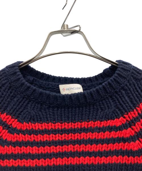 MONCLER（モンクレール）MONCLER (モンクレール) MAGLIONE TRICOT GIROCPLLO ネイビー サイズ:Lの古着・服飾アイテム
