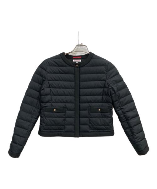 DRESSTERIOR（ドレステリア）DRESSTERIOR (ドレステリア) ノーカラーライトダウンジャケット ブラック サイズ:34の古着・服飾アイテム