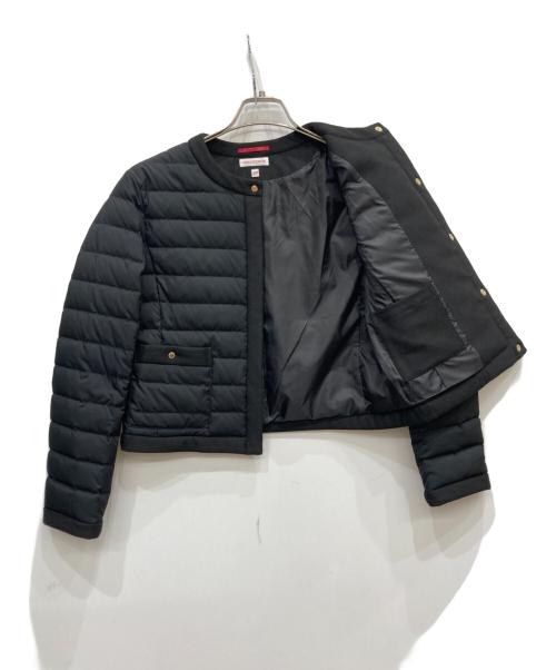 DRESSTERIOR（ドレステリア）DRESSTERIOR (ドレステリア) ノーカラーライトダウンジャケット ブラック サイズ:34の古着・服飾アイテム