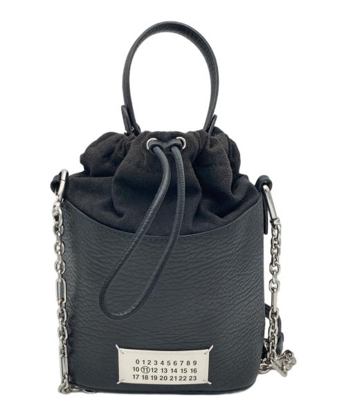 Maison Margiela（メゾンマルジェラ）Maison Margiela (メゾンマルジェラ) チェーンショルダーバケットバッグ ブラックの古着・服飾アイテム