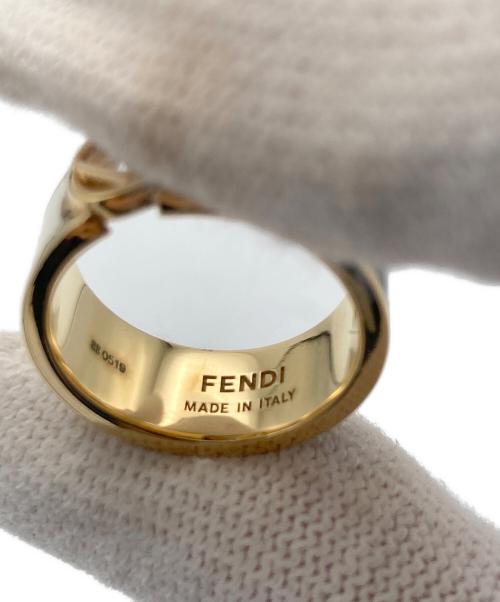 FENDI（フェンディ）FENDI (フェンディ) エフイズリング グリーン×アイボリー サイズ:14号の古着・服飾アイテム