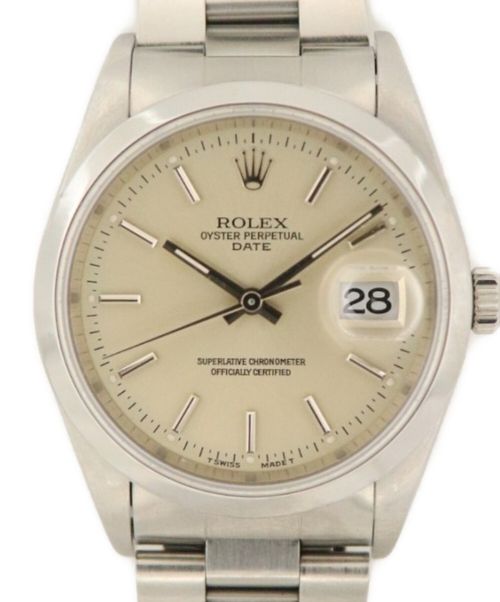 ROLEX（ロレックス）ROLEX (ロレックス) オイスターパーペチュアルデイト サイズ:34mmの古着・服飾アイテム