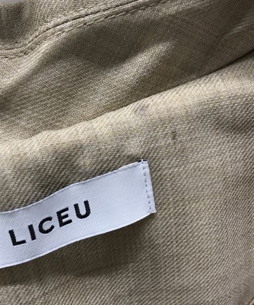 Liceu（Liceu）LICEU (Liceu) バックプリーツトレンチロングコート ベージュ サイズ:38の古着・服飾アイテム