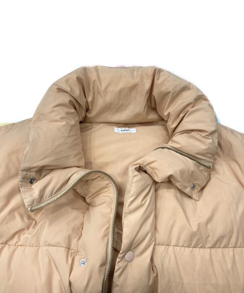 PaDO（パッド）PaDO (パッド) オーバーサイズダウンベスト オレンジ/ベージュ サイズ:FREEの古着・服飾アイテム