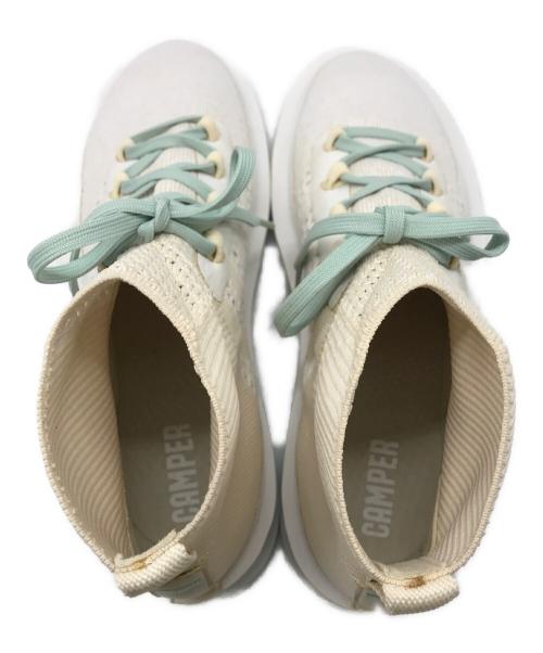 CAMPER（カンペール）CAMPER (カンペール) ハイカットスニーカー High-Top Sneakers ' Rolling ' Beige Mesh Euro Sneakers Shoes K400291-005 ベージュ サイズ:37の古着・服飾アイテム