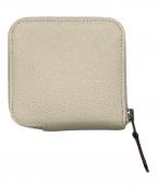 HERMESエルメス）の古着「アザップコンパクトアシルクイン コンパクトウォレット ラウンドジップ」｜アイボリー