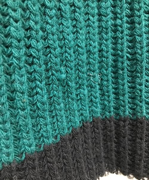 MARNI（マルニ）MARNI (マルニ) アルパカ混ロングカーディガン CDMD0152Q0 グリーン×ブラック サイズ:38の古着・服飾アイテム