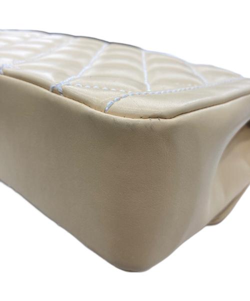 CHANEL（シャネル）CHANEL (シャネル) マトラッセ ハンドバッグ ラムスキン ワイルドステッチ ハンドバッグ ギャランティーカード付 イエローの古着・服飾アイテム