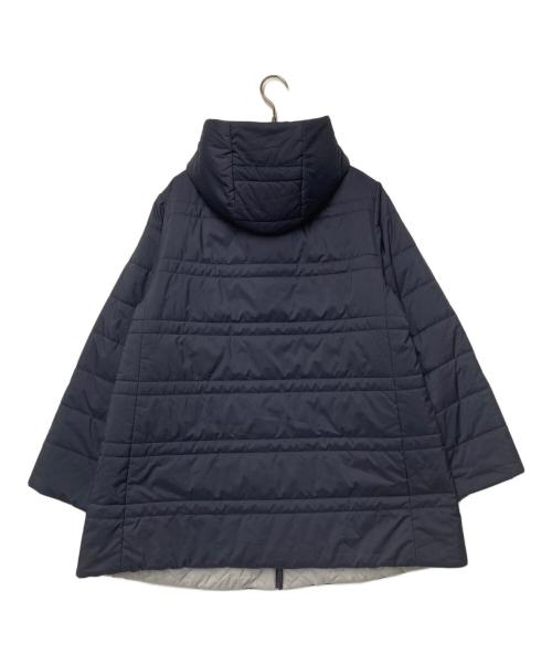 Leilian（レリアン）Leilian (レリアン) リバーシブルフーデッドコート ネイビー サイズ:13+の古着・服飾アイテム