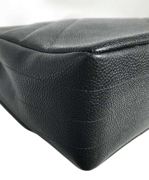 CHANEL（シャネル）CHANEL (シャネル) キャビアスキン ココマークチェーンショルダーバッグ  バイアスステッチ　ギャランティーカード付 サイズ:-の古着・服飾アイテム