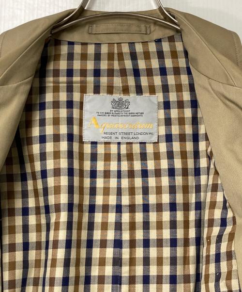 Aquascutum（アクアスキュータム）Aquascutum (アクアスキュータム) AQUA5 ステンカラーコート  ベージュ サイズ:-の古着・服飾アイテム