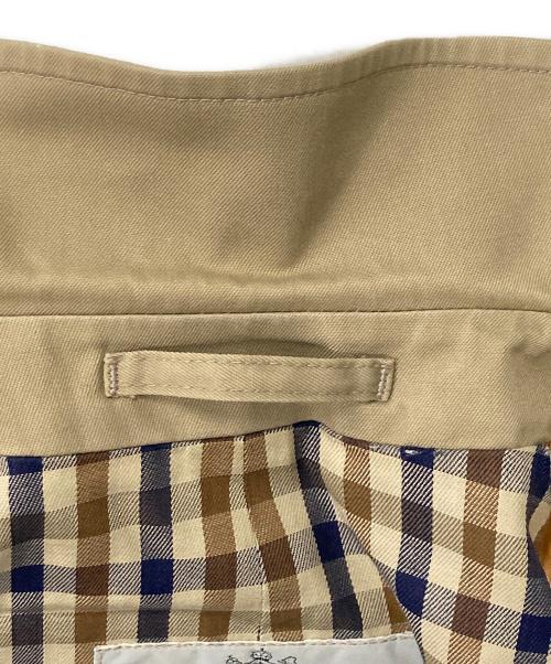 Aquascutum（アクアスキュータム）Aquascutum (アクアスキュータム) AQUA5 ステンカラーコート  ベージュ サイズ:-の古着・服飾アイテム