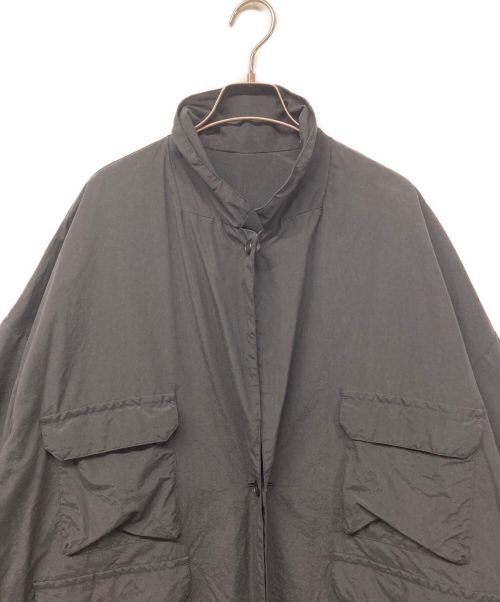 FIRMUM（フィルマム）FIRMUM (フィルマム) キモノスリーブ・リバーシブルコート FR105CT 製品染め ユニセックス ブラック サイズ:Mの古着・服飾アイテム