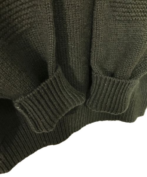 Phlannel（フランネル）Phlannel (フランネル) ウールクルーネックニット/B115Q1050062100/Phlannel/フランネル/日本製 オリーブ サイズ:SIZE Mの古着・服飾アイテム