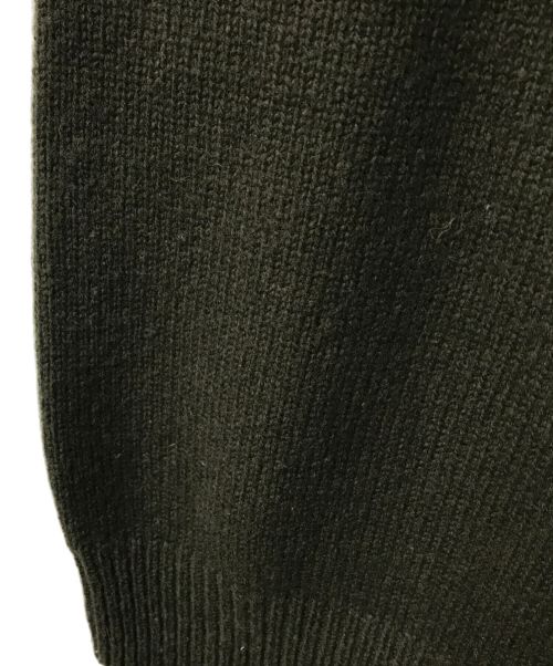 Phlannel（フランネル）Phlannel (フランネル) ウールクルーネックニット/B115Q1050062100/Phlannel/フランネル/日本製 オリーブ サイズ:SIZE Mの古着・服飾アイテム