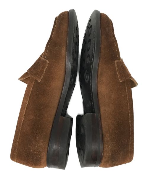 Jalan Sriwijaya（ジャランスリウァヤ）Jalan Sriwijaya (ジャランスリウァヤ) スエードコインローファー 18045 98998 ダイナイトソール ブラウン サイズ:6の古着・服飾アイテム