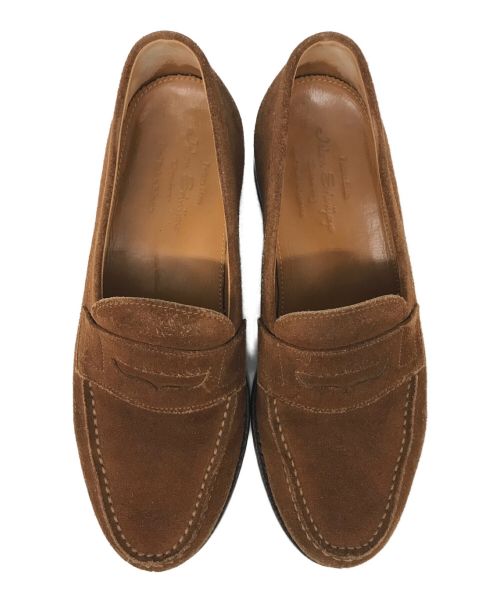 Jalan Sriwijaya（ジャランスリウァヤ）Jalan Sriwijaya (ジャランスリウァヤ) スエードコインローファー 18045 98998 ダイナイトソール ブラウン サイズ:6の古着・服飾アイテム