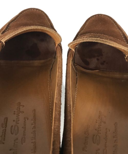 Jalan Sriwijaya（ジャランスリウァヤ）Jalan Sriwijaya (ジャランスリウァヤ) スエードコインローファー 18045 98998 ダイナイトソール ブラウン サイズ:6の古着・服飾アイテム