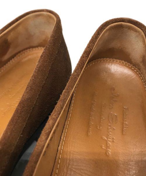 Jalan Sriwijaya（ジャランスリウァヤ）Jalan Sriwijaya (ジャランスリウァヤ) スエードコインローファー 18045 98998 ダイナイトソール ブラウン サイズ:6の古着・服飾アイテム