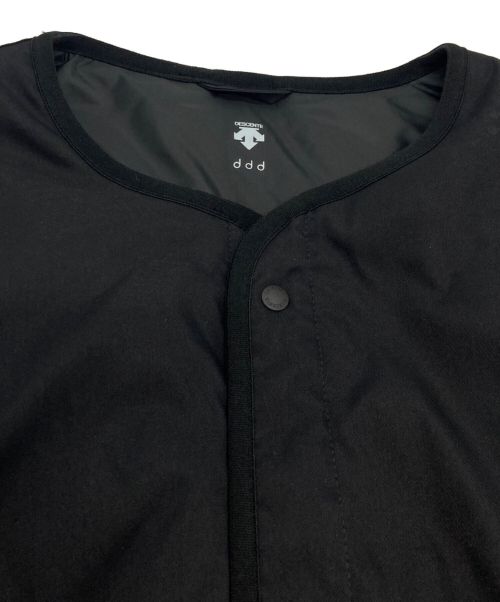 DESCENTE ddd（デサントディーディーディー）DESCENTE ddd (デサントディーディーディー) ライトパフカーディガンジャケット DESCENTE ddd デサントディーディーディー ノーカラー DX-T2434AT ブラック サイズ:Ⅿの古着・服飾アイテム
