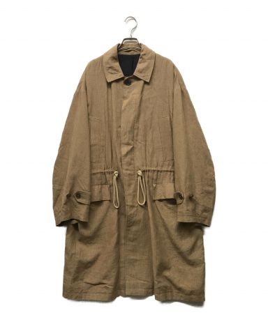 ジャケット・アウター MARKAWARE organic cotton FIELD COAT ORGANIC GIZA GABARDINE REVERSIBLE SINGLE TRENCH COAT, Black