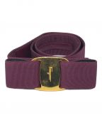 Salvatore Ferragamoサルヴァトーレ フェラガモ）の古着「ヴァラリボンベルト」｜パープル