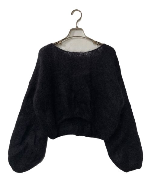 AMERICAN DREAMS（アメリカンドリームス）AMERICAN DREAMS (アメリカンドリームス) Noble (ノーブル) 別注 CROPPEDカーディガン/23080250000330/ウール/ショート丈/クロップド丈 ブラック サイズ:下記参照の古着・服飾アイテム