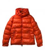 MONCLERモンクレール）の古着「MAYA フーデットダウンジャケット C20914036605 68950」｜オレンジ