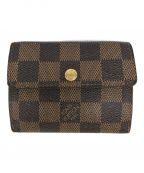 LOUIS VUITTONルイ ヴィトン）の古着「コインケース/N62925/ダミエ/ラドロー」｜ブラウン